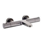 Vanová baterie SAT Dark bez sprchového setu PVD Gun Metal SATBSDA222 SATBSDA222