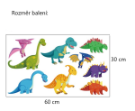 Samolepka Barevní dinosauři