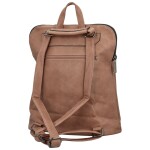 Stylový dámský koženkový kabelko-batoh Doan, starorůžový