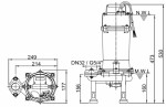HCP PUMPS HCP 32-GF21.0 400V, kalové čerpadlo, bez plováku, s řezacím zařízením
