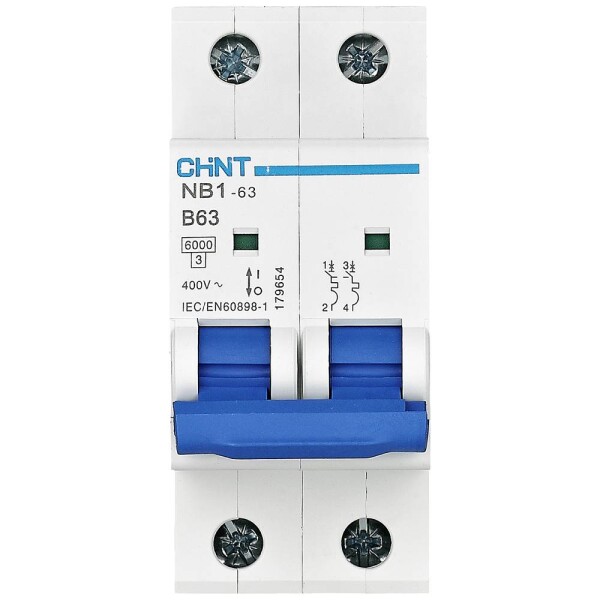 Chint 179651 NB1-63 2P B40 6kA DB elektrický jistič 2pólový 40 A 240 V, 415 V