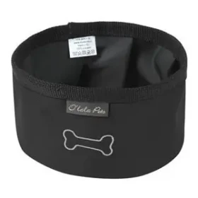 I LOVE PETS Cestovní miska černá / Miska pro psy / 20 cm (8592644147620)