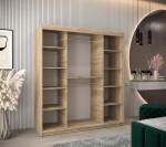 Šatní skříň Abi T3 Barva korpusu: Bílá, Rozměry: 100 cm, Dveře: Bílá
