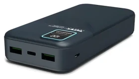 PORT CONNECT Powerbanka 20 000 mAh / Powerbanka / 74 Wh / 2x USB-A QC / LCD displej (907002)