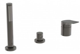 IDEAL STANDARD - La Dolce Vita Baterie na okraj vany, 3-otvorová instalace, Magnetic Grey BD670A5