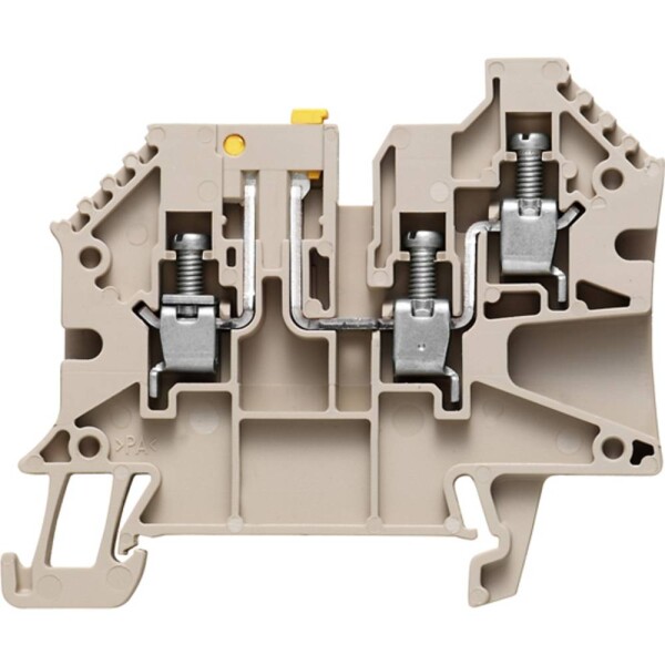 Weidmüller 1905080000 zkušební oddělovací řadová svorka šroubovací Tmavě béžová 50 ks