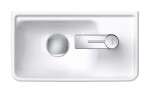 DURAVIT - D-Neo Umývátko 40x22 cm, 1 otvor pro baterii vpravo, bílá 0739400041