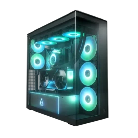 ARCTIC Xtender VG Premium zrcadlová černá / PC skříň / Bez zdroje / tvrzené sklo (ACPCC00019A)