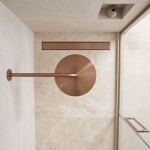 REA - Kulaté sprchové rameno JS-9021 40cm Brush copper REA-P6851