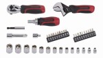 KREATOR KRT500116 - Ráčnová sada 40ks 1/4" , 3/8"