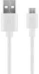 Goobay 43837 bílá / Nabíjecí a synchronizační kabel / Micro USB / 1m (43837)