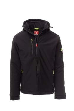 Zateplená softshell bunda Payper CREEK PAD Barva: Černá/ Černá, Velikost: XS (S00330048914018XS)