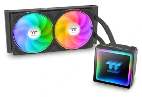Thermaltake TH240 V3 ARGB černá / AIO vodní chladič CPU / 2x 120 mm / 2500 RPM / 37.8 dB / 85.29 CFM (CL-W465-PL12SW-A)