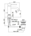 PAFFONI - Light Umyvadlová baterie s výpustí, nerez LIG075ST