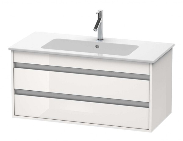 DURAVIT - Ketho Umyvadlová skříňka 48x100x48 cm, 2 zásuvky, lesklá bílá KT643002222