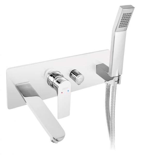 NOVASERVIS - Vanová nástěnná podomítková baterie ALGEO SQUARE chrom BAQ11P