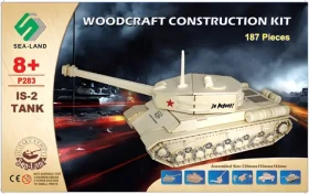 WOODCRAFT Dřevěné 3D puzzle tank IS 2