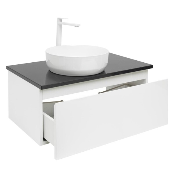Koupelnová skříňka s krycí deskou SAT B-WAY 79x30x45 cm bílá lesk BWAY80WTKUB BWAY80WTKUB