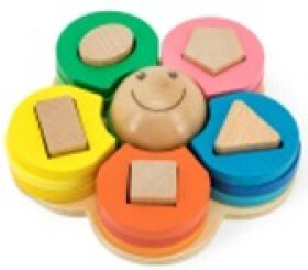 Dřevěná skládačka: Květ - Babu