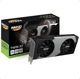 Inno3D GeForce RTX 5060 Ti 16GB Twin X2 / Grafická karta / 2235-2572 MHz / 16GB GDDR7 / 128-bit / 1x HDMI + 3x DP / 650W (N506T2-16D7-191073N)