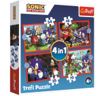 Puzzle Sonic: Dobrodružná jízda 4v1 (35,48,54,70 dílků) - Trefl