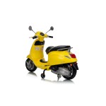 Mamido Dětský elektrický skútr Vespa ROMA žlutý