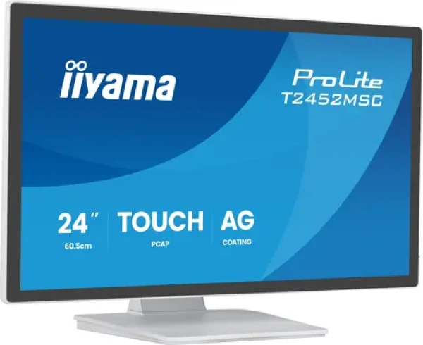 24" iiyama ProLite T2452MSC-W2AG bílá / Monitor / IPS / FHD 1920x1080 / dotykový / 120Hz / 5ms / HDMI / DP (T2452MSC-W2AG)