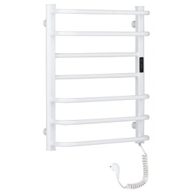 CERANO Elektrický sušák ručníků Ricardo, s displejem - 126 W - bílá lesklá - 660x550 mm