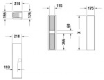 DURAVIT - ME by Starck Sloup pro umyvadla ME by Starck, s WonderGliss, alpská bílá 08583900001