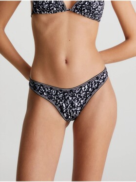 Černý dámský vzorovaný spodní díl plavek Calvin Klein Underwear - Dámské