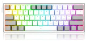 Redragon K617 Fizz Red šedá / Herní klávesnice / mechanická / spínače red / USB / US (K617WG-RGB)