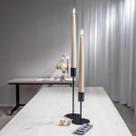 Star trading 2x LED dlouhá svíčka FLAMME s dálkovým ovládání, 28,5cm, béžová
