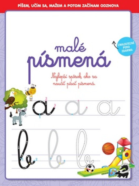 Pracovný zošit Malé písmená + Zmazateľné pero SK verzia 21x28cm