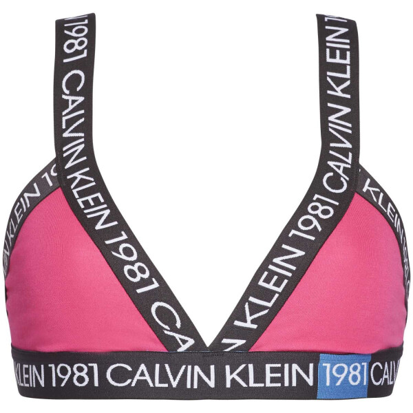 Podprsenka bez kostice Calvin Klein růžovo/černá XS