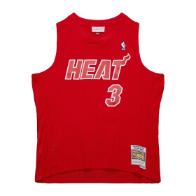 Mitchell & Ness Pánský dres Miami Heat NBA Dwyane Wade #3 Swingman - Červená Velikost: M