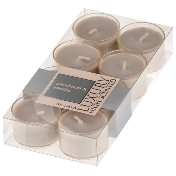 Vonné svíčky Persimon & Vanilla 8 ks Gala kerzen Vonné svíčky Persimon & Vanilla 8 ks Gala kerzen