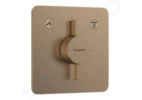 HANSGROHE - DuoTurn Q Baterie pod omítku, pro 2 spotřebiče, kartáčovaný bronz 75414140