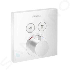 HANSGROHE - Shower Select Termostatická baterie pod omítku pro 2 spotřebiče, matná bílá 15763700