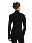 ICEBREAKER Women 200 ZoneKnit LS Half Zip, Black velikost: L