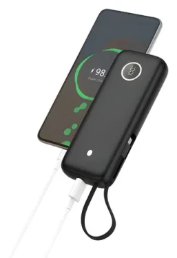 Platinet PMPB2070 černá / Powerbanka / 20 000 mAh / 70W Power Delivery / USB-C + USB-A / kabel USB-C 1 m (PLAPMPB2070)