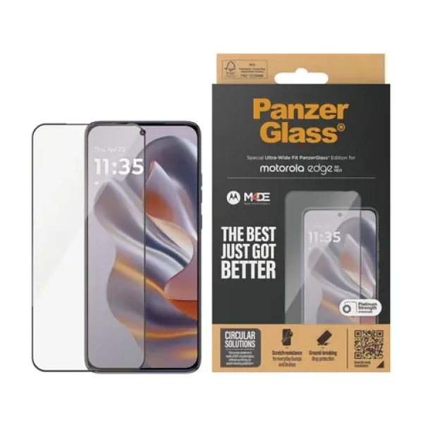 PanzerGlass Tvrzené sklo UWF pro Motorola Edge 50 Neo černá (6595)