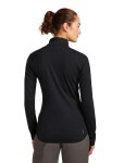 Dámská merino mikina ICEBREAKER Wmns 300 RealFleece Descender LS Zip, Black velikost: M