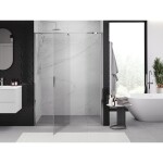 MEXEN - Exo sprchové dveře křídlové 135, transparent, chrom 819-135-000-01-00