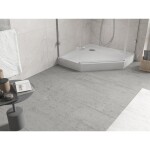 MEXEN - Flow+ pětiboká sprchová vanička 80 x 80, bílá lesk 46P108080H
