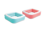 Bazén nafukovací čtvercový 85x85x23cm 2 komory 2 barvy v krabici - Alltoys Intex
