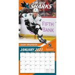 JF Turner Kalendář San Jose Sharks NHL 2023 Wall Calendar