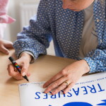 Bella Rose Signovaný umělecký tisk Family Treasures Blue A4, modrá barva, papír