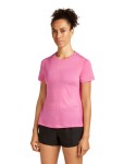 ICEBREAKER Wmns Merino Blend 125 ZoneKnit™ Energy Wind SS Tee, Pop (vzorek) velikost: S