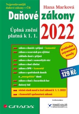 Daňové zákony 2022 - Hana Marková (e-kniha)