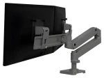 Ergotron LX Pro Desk Dual Direct Arm šedá / Stolní rameno pro 2 monitory (45-684-293)